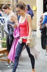 ALESSANDRA AMBROSIO Leaves Yoga Class in Brentwood