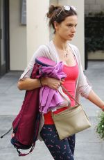 ALESSANDRA AMBROSIO Leaves Yoga Class in Brentwood