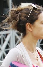 ALESSANDRA AMBROSIO Leaves Yoga Class in Brentwood