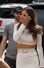 ALESSANDRA AMBROSIO on the Set of Extra in Los Angeles