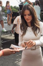 ALESSANDRA AMBROSIO on the Set of Extra in Los Angeles