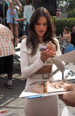 ALESSANDRA AMBROSIO on the Set of Extra in Los Angeles