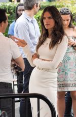 ALESSANDRA AMBROSIO on the Set of Extra in Los Angeles