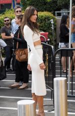 ALESSANDRA AMBROSIO on the Set of Extra in Los Angeles