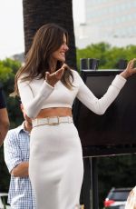 ALESSANDRA AMBROSIO on the Set of Extra in Los Angeles