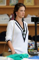 ALESSANDRA AMBROSIO Shopping at Blue Planet Store in Santa Monica