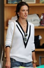 ALESSANDRA AMBROSIO Shopping at Blue Planet Store in Santa Monica