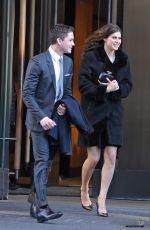 ALEXANDRA DADDARIO and Logan Leman Out and About in Soho