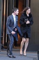 ALEXANDRA DADDARIO and Logan Leman Out and About in Soho