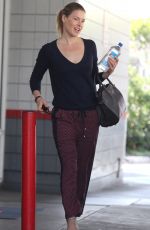 ALI LARTER at a Gas Station in Los Angeles