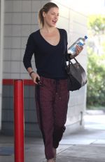 ALI LARTER at a Gas Station in Los Angeles
