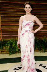 ALISON BRIE at Vanity Fair Oscar Party in Hollywood 