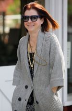 ALYSON HANNIGAN Leaves Brentwood Country Mart in Los Angeles