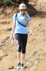 AMANDA SEYFRIED in Leggings Hiking with Her Dog in Runyon Canyon