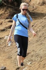 AMANDA SEYFRIED in Leggings Hiking with Her Dog in Runyon Canyon