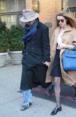 AMBER HEARD and Johnny Depp Leaves a Hotel in New York