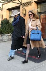 AMBER HEARD and Johnny Depp Leaves a Hotel in New York