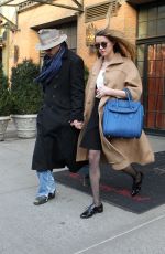 AMBER HEARD and Johnny Depp Leaves a Hotel in New York