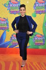 AMERICA FERRERA at 2014 Nickelodeon’s Kids’ Choice Awards in Los Angeles