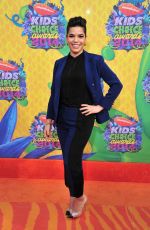 AMERICA FERRERA at 2014 Nickelodeon’s Kids’ Choice Awards in Los Angeles