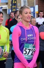 AMY WILLERTON in Spandex at Human Race Pace in London