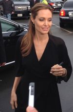 ANGELINA JOLIE Arrives at 2014 Film Independent Spirit Awards in Santa Monica