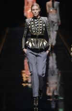 ANJA RUBIK at Balmain Fall/Winter 2014/15 Fashion Show in Paris