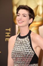 ANNE HATHAWAY at 86th Annual Academy Awards in Hollywood