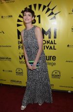 ANNE HATHAWAY at Elsa and Fred Red Carpet in Miami