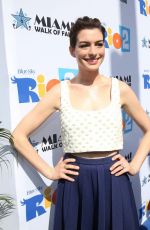 ANNE HATHAWAY at Miami Walk of Fame Unveiling in Miami
