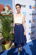 ANNE HATHAWAY at Miami Walk of Fame Unveiling in Miami