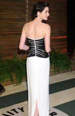 ANNE HATHAWAY at Vanity Fair Oscar Party in Hollywood
