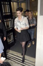 ANNE HATHAWAY Leaves BBC Studios in London