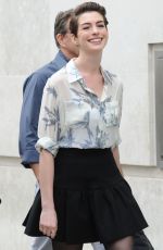 ANNE HATHAWAY Leaves BBC Studios in London