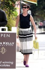 ANNE HATHAWAY out for Lunch at Cheebo in Los Angeles