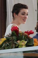 ANNE HATHAWAY Promotes Rio 2 in Miami