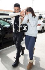ARIANA GRANDE Arrives at LAX Airport in Los Angeles