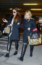 ASHLEY BENSON and SHAY MITCHELL Arrives at JFK Airport in New York