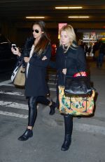 ASHLEY BENSON and SHAY MITCHELL Arrives at JFK Airport in New York