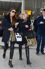 ASHLEY BENSON and SHAY MITCHELL Arrives at JFK Airport in New York