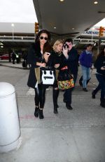 ASHLEY BENSON and SHAY MITCHELL Arrives at JFK Airport in New York