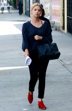 ASHLEY BENSON Arrives at a Business Meeting in Hollywood