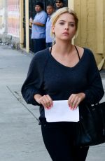 ASHLEY BENSON Arrives at a Business Meeting in Hollywood