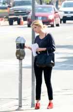 ASHLEY BENSON Arrives at a Business Meeting in Hollywood