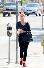 ASHLEY BENSON Arrives at a Business Meeting in Hollywood