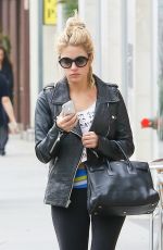 ASHLEY BENSON at Coffee Bean & Tea Leaf in Beverly Hills