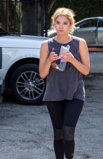 ASHLEY BENSON Heading to a Gym in West Hollywood