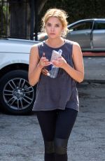 ASHLEY BENSON Heading to a Gym in West Hollywood