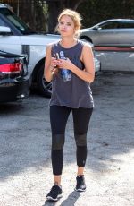 ASHLEY BENSON Heading to a Gym in West Hollywood