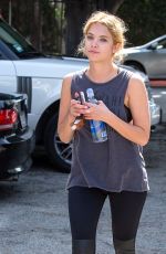 ASHLEY BENSON Heading to a Gym in West Hollywood